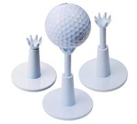 Golf Tees, Height Adjustable Ball Holder for Practice Sessions and Driving Range Training, 3 Pack Blue Golf Tees with Masters and Taylormade Golf Balls Compatibility, Callaway Supersoft Srixon Titleis