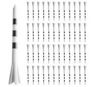 Golf Tees Plastic Bulk Long white Sizes 2 3/4,3 1/4 Value 50 100 Pack, Golf Tees Practice Long-Lasting Professional Durable Lightweight for Men Women Best Golf Gift (White, 50 Pack-83mm(3 1/4''))