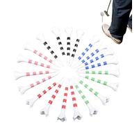Golf Tees, Training Tees for Golf Balls & Simulator, Striped Training, Pack of 20 Ball Holders for Athletes and Beginners