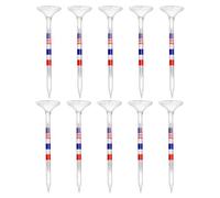 Golf Tees Transparent - Sturdy Long Pens, American Flag Pattern | Fashion Courtyard Tees for Training Grounds, Beginner Swing with Hiting Support, Golf Course Outdoor Outdoor In The
