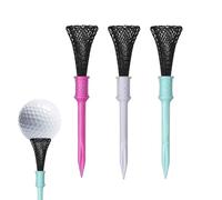 Golf Tees with Step Function, 3-Piece Mesh Design to Reduce Friction on the Base - Unbreakable Golf Tees, for Golfers for Men for Women for Exercise for Indoor for Home for Children