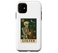Golf The Golfer Tarot Card Skeleton Vintage Gothic Art Case for iPhone 11