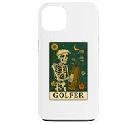 Golf The Golfer Tarot Card Skeleton Vintage Gothic Art Case for iPhone 13