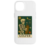 Golf The Golfer Tarot Card Skeleton Vintage Gothic Art Case for iPhone 14 Plus