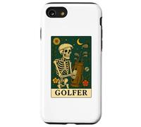 Golf The Golfer Tarot Card Skeleton Vintage Gothic Art Case for iPhone SE (2020) / 7/8