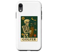 Golf The Golfer Tarot Card Skeleton Vintage Gothic Art Case for iPhone XR