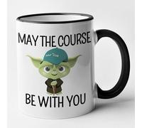 Golf Themed SCI FI Mug - May The Course Be with You (Black)
