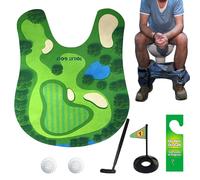 Golf Toilet Game, Golf Toilet Mat Bathroom Game Humour GolfGift, Toilets Mini GolfSet, Funny Secret Santa Present, Christmas Novelty Presents, Funny Joke Gift For Dad Men Husband Boyfriend Grandpa