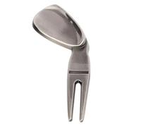 Golf Tool, Divot Repair, 3.94x1.12x0.31 inches, Ball Marker, Portable Groove Cleaner, Non-Slip Grip Handle, Foldable Compact Design, for Course Accessory, Practice, Range