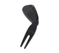 Golf Tool, Divot Repair, 3.94x1.12x0.31 inches, Ball Marker, Portable Groove Cleaner, Non-Slip Grip Handle, Foldable Compact Design, for Course Accessory, Practice, Range