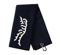 Golf Towel - 60x40cm Golf Cleaning Cloth, Quick Dry Performance | Tiger Pattern Design with Carabiner Clip | Microfibre Waffle Towels for Cleaning Clubs, Ball Hands, Bag Use Fast