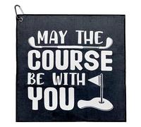 Golf Towel, Golf Accessories Golf Towel Personalised Golf Towels for Golf Bags With Clip Golf Gifts for Men Husband Boyfriend Dad (Style 1)