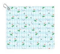 Golf Towel with Clip, Microfiber Golf Towels Golf Rag with Clip Golf Ball Towel Funny, Golf Cleaning Cloth for Men Women Golf Fan Birthday Gift