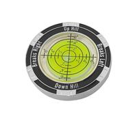 Golf Track Reader - Compact Round Putt Level on Two Sides, Golf Ball Marking Tool | Thoughtful Gift, Green Reading and Game Improvement for Outdoor Golfers