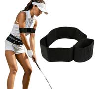 Golf Training Aid - Adjustable Golf Swing Correcting Arm Band for Connection & Stability - Premium Nylon Elastic Swing Trainer for Beginners, Men & Women (1 pièce)