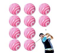 Golf Training Balls for Garden, 10 Foam Exercise Balls - Sports Warming Aid for Beginners, Juniors, Seniors and Fans in the Garden, Outdoor or Practice