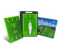 Golf Training Mat, 2-In-1 Replaceable Practice & Strike Matt, 44cm*31cm Golf Track Mat| Analyzes Swing Path & Corrects Hitting Posture | Non-Slip Rubber Backing Design | Gift for Golfers