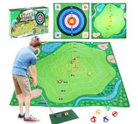 Golf Training Mat,Exercise Practice Equipment,Interactive Golf Putting Mat | for Kids Beginners Outdoor Indoor Home Backyard Range Office Lawn Garage Courtyard