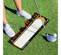 Golf Training Mat for Beginners | Posture Assistance and Entry-Level Stance Corrector | Golf Training Aids Pad for Men Women (Black)