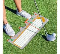 Golf Training Mat for Beginners | Posture Assistance and Entry-Level Stance Corrector | Golf Training Aids Pad for Men Women (Gray)