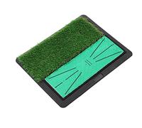 Golf Training Mat Golf Hitting Mat Golf Swing Mat Anti Slip Durable Practice Rug with Fake Grass for Home Office Outdoor Daily Training Professional Leisure Exercise 44.4x34cm