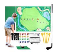 Golf Training Mat Putting & Approach | Large Adhesive Foldable Portable Swing Training Mat - Strike Training Mat for Practice | for Garden,