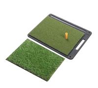 Golf Training Mat - Replaceable Artificial Turf Thickened Training - Golf Turf Mat Aid | for Home Indoor Backyard Driving Range Green Game Men Dad Husband Golfer
