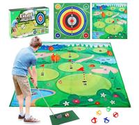 Golf Training Mat | Sports Exercise Tool - Portable Golf Hitting Mat - For Kids Beginners Outdoor Indoor Home Garden Office Lawn Garage Yard