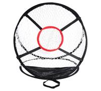 Golf Training Net for Beginners, Foldable Easy Setup Practice | Black Fibre and Nylon Build, Home Living Room Use, Portable Play, for Golf Balls and Clubs