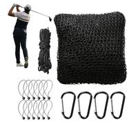 Golf Training Net,Sturdy Multi Sports Mesh Fabric With 4 Carabiners,Hockey Target Training - For Indoor, Tree, On and Lawn Hockey, Football, Baseball and American