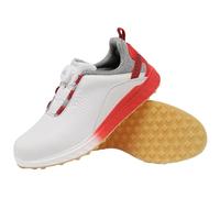Golf Training Sneakers,Women Men Non Slip Golfers Training Sneakers,Men's Waterproof Spikeless Golf Shoe,Non Slip,Comfortable,Lightweight,for Golf & Outdoor Sports Red