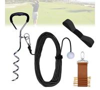 Golf Training Tool for Drivers & Irons, Golf Swing Trainer with a Real Golfball on a Tether for Backyard Practice Warm-Up, Useful Accessories for Increased Power and Accuracy, Experience Ball Flight