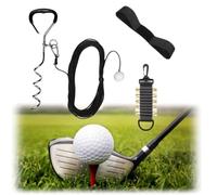 Golf Training Tool for Drivers & Irons,Swing Trainer Training Aid for Beginners to Quickly Practice Swing in The Backyard,Golf Rope Tool with a Real Golf Ball,No Need to Pick Up