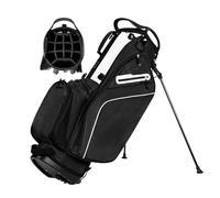 Golf Travel Bag Lightweight Mens Golf Bag,Easy to Carry Golf Club Bags 14 Dividers Top,The total length is 90.5cm,Dual Shoulder Straps(Black and white)