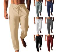 Golf Trousers for Men Joggers Bottoms Tracksuit Trousers Pants Gym Leg Sweatpants Jogging Fleece Men's Track Black Baggy Cargo Grey Sports Work Zip Clothes Cotton fit Lightweight Pockets