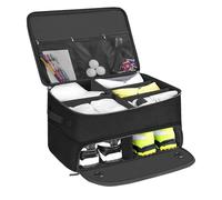 Golf Trunk Organizer Storage, 2 Layer Golfs Car Locker with Separate Ventilated Compartment, Automotive Golfs Accessory Organizer, Waterproof Car Golf Locker, Storage for Ball, Clothes, Shoe