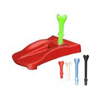 Golf Turf Base, Holder With 5 Pre Cut Simulator Tees & Golf Tee Base, Durable Main Feature, Training Accessory For Golfer Driving Range Hitting Mat Indoor Outdoor Practice Game Training