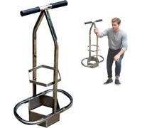 Golf Turf Repair Tool, Hexagonal Sod Cutter with Dual Grip Handle | Metal construction with hexagonal groove. Dimensions: 73cm height, 40cm length, 18.5cm width. Dual grip handle.