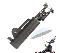 Golf Umbrella Clamp - Double Lock Stand, Heavy Duty Mounting Holder | Secure Umbrellas Accessories for Push Cart Handles, Beach Chair, Mobility Scooter Outdoor Shade Equipment Travels