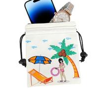 Golf Valuables Bag - Secure Organizer, Premium Golf Accessories Storage | Storage Bag with Metal Carabiner, Convenient Travel Case, Golf Club Companion, Portable Golf Pouch, 6.69 x 5.91 x 0.39 inches