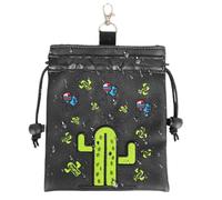 Golf Valuables Pouch - PU Drawstring Golf Ball Organizer Bag | Portable Golf Accessory Pouch, Golf Organizer Pouch. Golf Pouch for Golf Balls, Tees, Ball Markers
