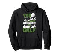 Golf Vintage Yes I Am Ignoring You I'm Thinking About Golf Pullover Hoodie