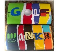 Golf Wanker, Joke, funny, insulting box novelty chocolate box.. For friends, family and work colleagues. Christmas, Easter, Birthday gift. (7 inch white box, Main bar - milk choc)