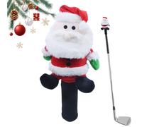 Golf Wood Head Covers | Santa Claus Christmas Golf Covers - Sports Accessories Protection For Golf Course Wood Travel | Indoor Outdoor Practice Party Golfers Men