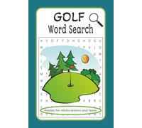 Golf Word Search: Golf Word Search Easy to Read Print about golf, Outdoors, Golfing and More 6x9 inches, 110 pages, 50+ Puzzles,... Gift for Vacations, Holidays and Free time.
