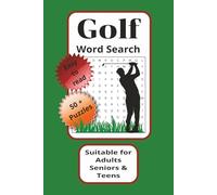 Golf Word Search Puzzle Book: Word Searches with Easy Read Print about Golf, Sport, Outdoors and More | 6 x 9 inches, 110 pages | 50+ Puzzles...Gift ... Day, Vacations, Holidays and Free Times