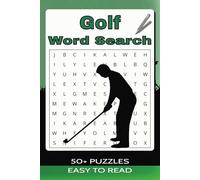 Golf Word Search Puzzle Book: Word Searches with Easy to Read Print about Golf, Mini Golf, and More | 6x9 inches | 50+ Puzzles … Gifts for Vacations, Holidays, and Leisure Times