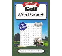 Golf Word Search Puzzle Book: Word Searches with Easy to Read Print about Golfing ,peaceful, playing and More | 6x9 inches, 110 pages | 50+ Puzzles… Gifts for Vacations, Holidays and Leisure Times