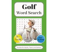 Golf Word Search: Word Searches with Easy to Read Print about Golf, Golf Gear, Terms and More | 6x9 inches, 110 pages | 50+ Puzzles ... Gift for Vacations, Stress Relief and Leisure Times