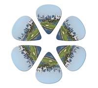 Golf Yacht Club 6 Pack Guitar Picks with Organizer Storage Box, Thin-Medium-Heavy Picks Handmade Plectrums Guitar Plectrums Bass Ukulele Picks Acoustic Guitar Lovers Gift
